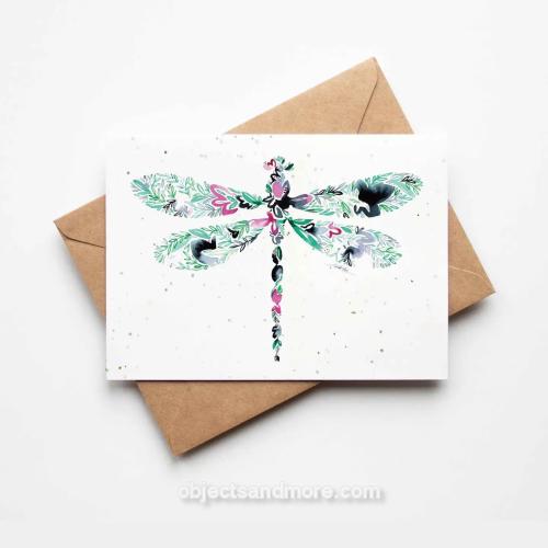 Dragonfly Plantable Card by AMANDA KLEIN